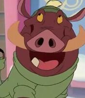 Pumbaa in Mickey's Magical Christmas