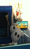 This is Olaf's first CGI look.