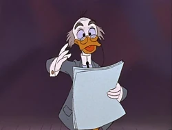 Ludwig Von Drake in his debut episode, An Adventure in Color.