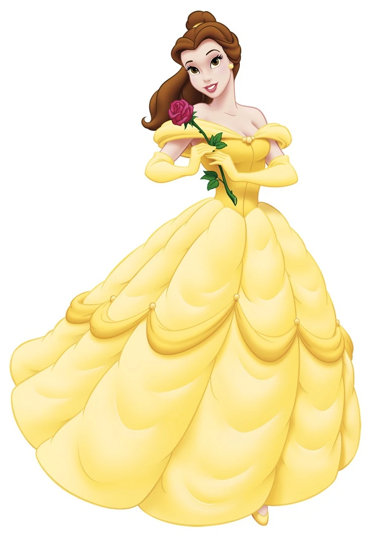 disney princess with yellow dress