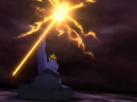 After obtaining the Trident, Ursula attempts to destroy Ariel and her friends.