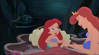 5 year old Ariel with Queen Athena