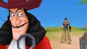 Hook and Terra in Kingdom Hearts Birth by Sleep