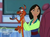 Cri-Kee, Mushu and Mulan in House of Mouse