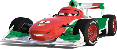 Relâmpago McQueen Francesco Bernoulli Carros Pixar, Francesco