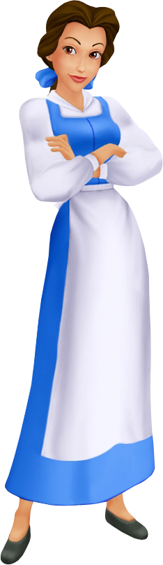 Belle as she appears throughout most of the Kingdom Hearts games.