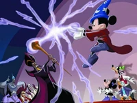 Jafar Battling Mickey Mouse.