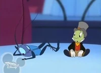 Jiminy Cricket and Cri-Kee in House of Mouse