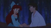 Ariel and Eric in Kiss the Girl