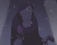 The Enchantress in her old beggar woman disguise