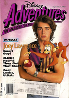 Joey with Abu on the cover of Disney Adventures (September 1993).