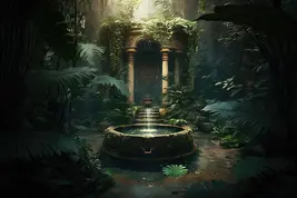 Jungle-scene-with-fountain-middle-jungle 363412-538.jpg