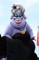 Ursula in a parade float.