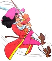 Captain Hook in the Peter Pan comic book adaptation