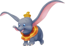Dumbo as he appears in Kingdom Hearts.