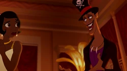 Facilier manipulating Tiana by toying with her greatest lifelong dream.