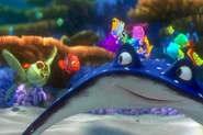 Nemo introduces Squirt to Mr. Ray