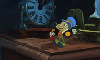 JiminyCricket2.jpg (56 KB) Jiminy Cricket as the Ghost of Christmas Past in Mickey's Christmas Carol.