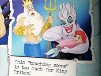 Ursula with an infant Ariel (Villain Files)
