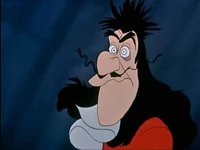 Hook after having his moustache pulled by Peter Pan