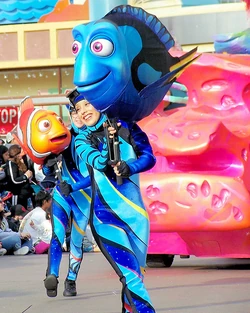Dory in a Disney Park parade