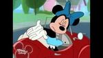 Minnie inside mickeys car