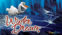 Olaf in a poster for World of Color — Winter Dreams