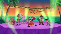 Captain Hook Playing Music