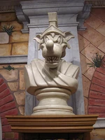 Big Bad Wolf statue in a Disney Store
