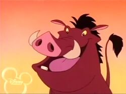 Pumbaa in The Lion King's Timon and Pumbaa.