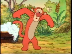A stripeless Tigger in the episode "Stripes".