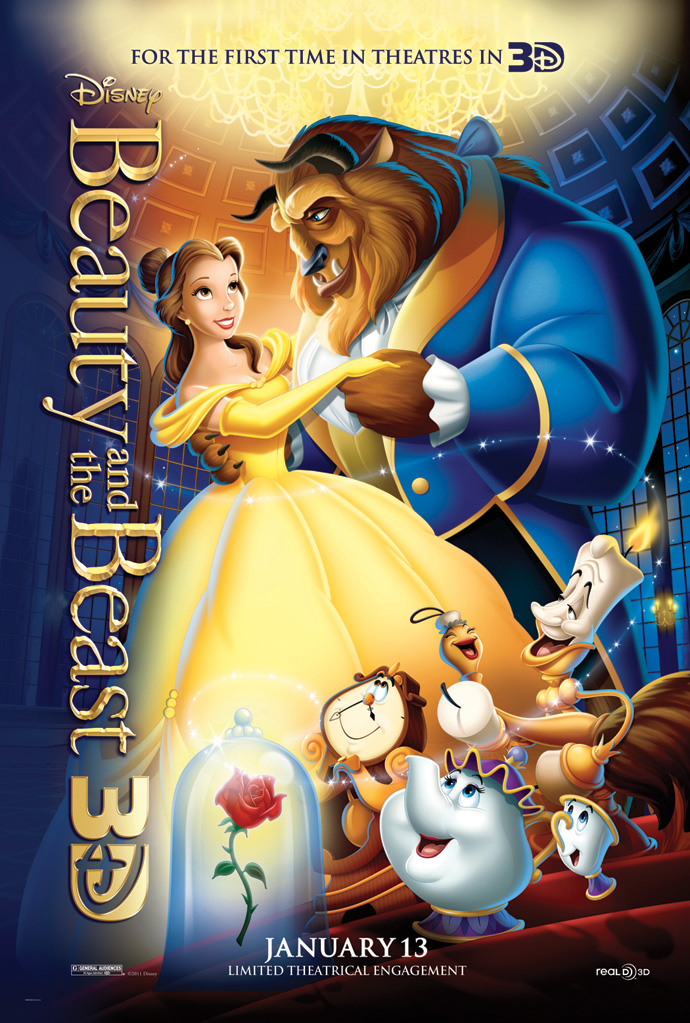 Beauty and the Beast Animated Birthday Invitation with your Music