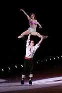 Eric with Ariel on Disney on Ice.