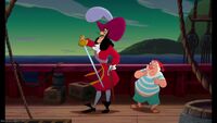 Captain Hook with Smee in Return to Never Land