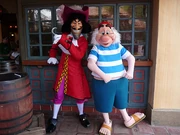 Captain Hook with Smee at one of the Disney Parks
