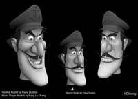 Models for Captain Hook's appearance in Tinker Bell: Secret of the Wings