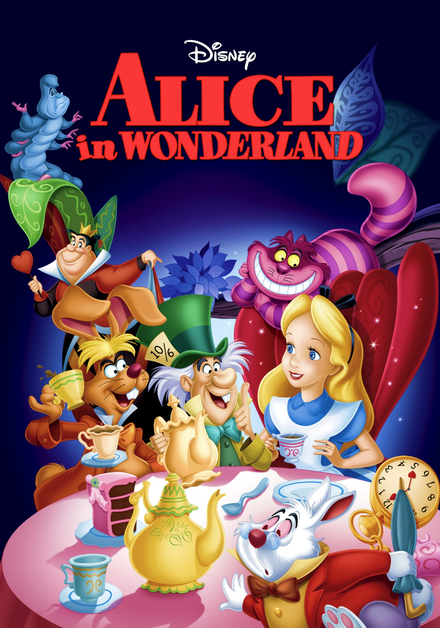 alice in wonderland cartoon forest