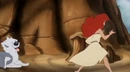 Max joyfully chases a frightened Ariel.