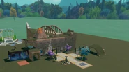 The Monsters University Campus texture set applied to terrain and customizable objects