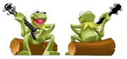 Concept art of Kermit the Frog.