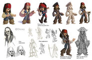 Jack Sparrow concept art.