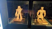 Clay figure models of Chewbacca and Darth Maul.