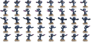 A 360 degree view of Stitch's figure.