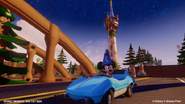 Sorcerer's Apprentice Mickey driving the Autopia Car.