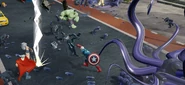 A Symbiote Spawn in the Marvel Comics level of Toy Box Takeover.