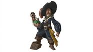 Concept art of Barbossa holding Jack.