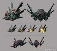 Concept art of a Necrocraft Dropship.