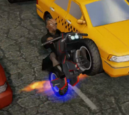 Nick Fury on the bike in the reveal trailer for Disney Infinity 2.0