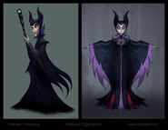 Concept art of Maleficent.