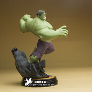 The prototype Premium Hulk figure.